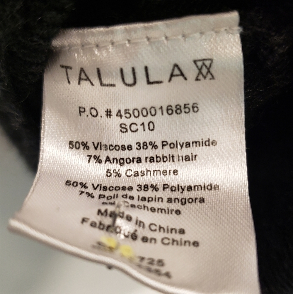 Talula Cashmere Angora Black Sweater Dress Womens - Picture 5 of 7